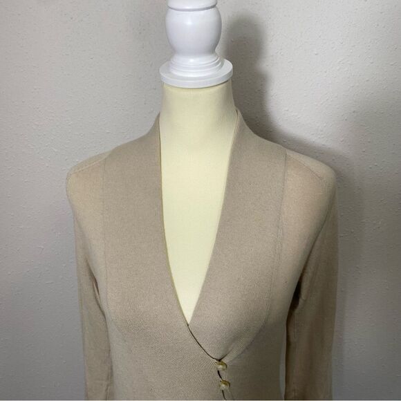 Ann Taylor Cashmere Blend Faux Wrap Front W/ Buttons Knit Sweater Women's XXS - Picture 16 of 16